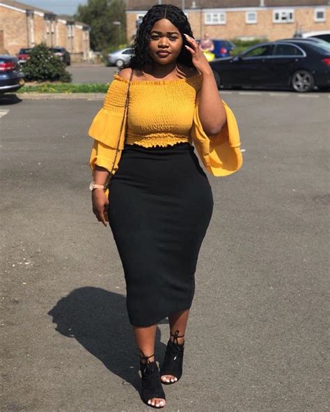 Follow Slayinqueens For More Poppin Pins ️⚡️ Thick Girl Fashion Black Women Fashion Plus Size