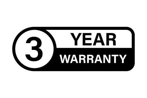 3 Years Warranty Stamp Icon Vector For Graphic Design Logo Website