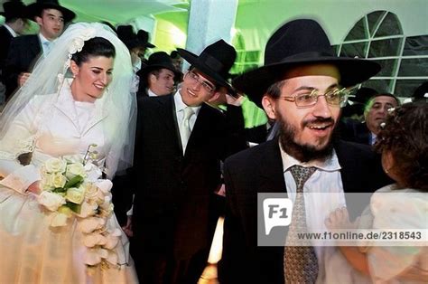 Hochzeit Orthodoxen Juden Jerusalem Israel