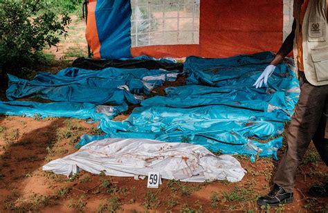 Aumentan a casi 100 los cadáveres hallados en terrenos de una secta en