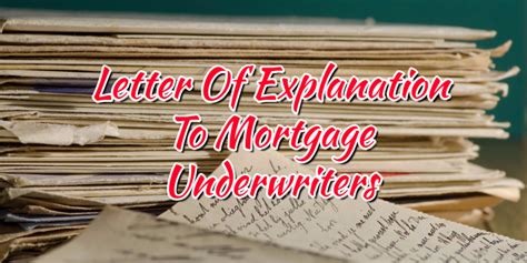 Derogatory credit is the result of negative credit items. Letter Of Explanation To Mortgage Underwriters