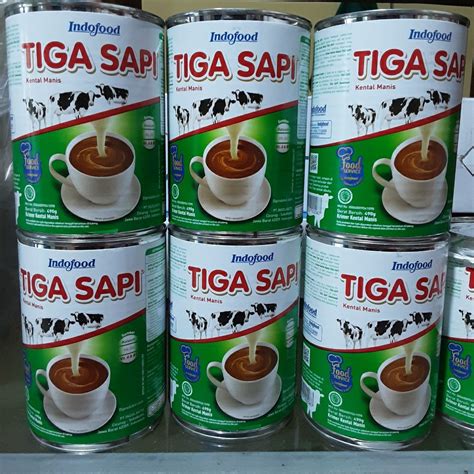 Jual Skm Tiga Sapi Susu Kental Manis Susu Kaleng Shopee Indonesia