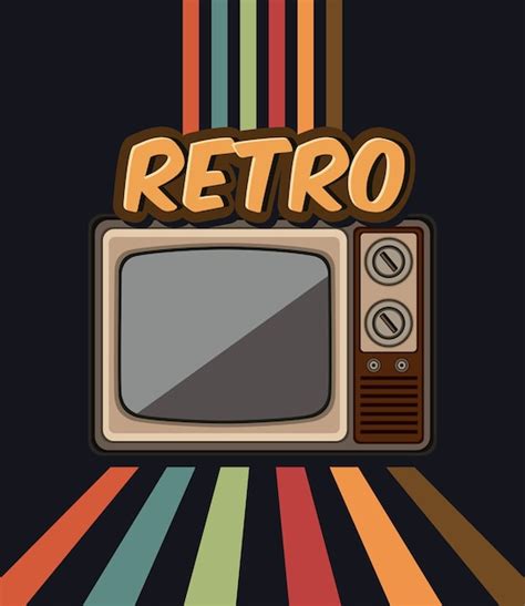 Premium Vector Old Retro Tv In Vector Illustration Design