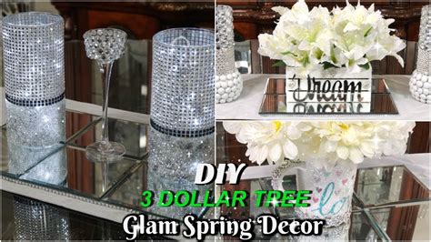 Diy Dollar Tree Spring Decor Quick Easy Glam Home Decor Ideas Youtube