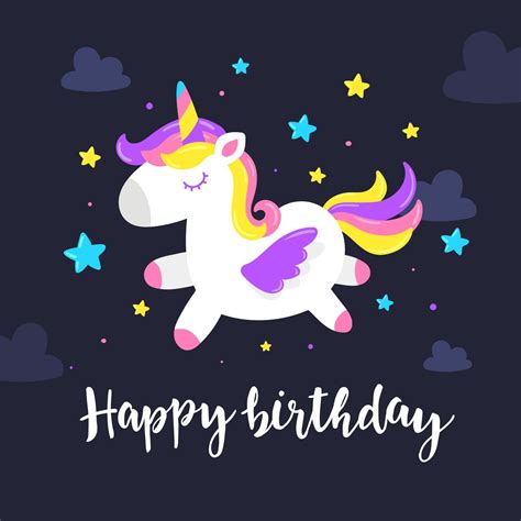 15 Stylish And Magnificient Unicorn Happy Birthday That Will Be A Hit