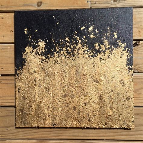 Contemporary Gold Leaf Painting Original Abstract Modern