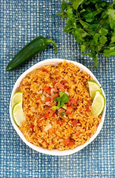 Easy Homemade Mexican Rice Spanish Rice Flavor Mosaic In 2023