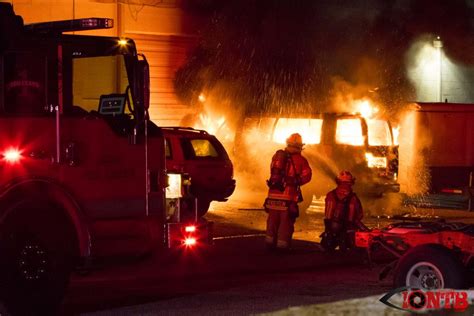 firefighters extinguish fire that engulfed van in largo wednesday evening iontb