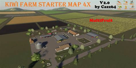 Kiwi Farm Starter Map 4x Multi Fruit V20 Fs19 Farming Simulator 22