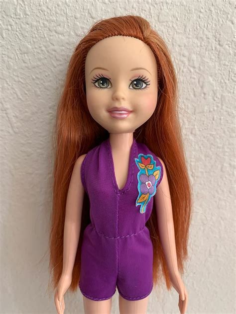 mattel 2004 wee three friends lila doll red hair green eyes clothes
