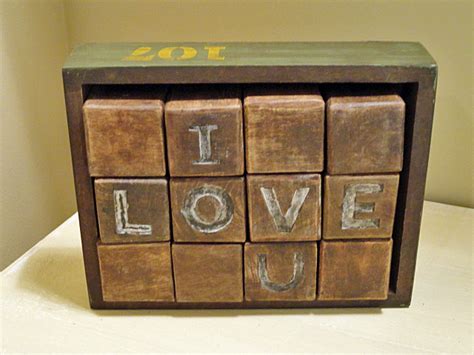 vintage craft using old wooden blocks rustic crafts and chic decor