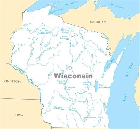 8 Free Printable Map Of Wisconsin With Cities Pdf Download World Map