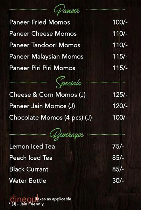 Menu Of The Momo Panda Hadapsar Pune Dineout Discovery