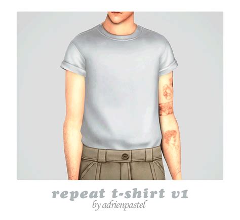 Adrienpastel — 📑 Repeat T Shirt Set · Base Game Compatible Male