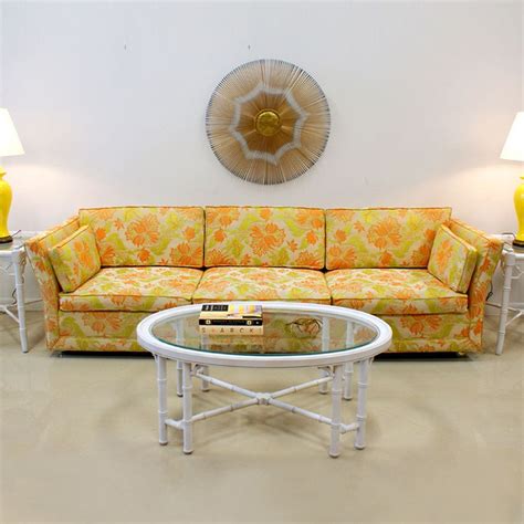 70s Floral Sofa Floral Sofa Retro Style Living Room 70s Furniture