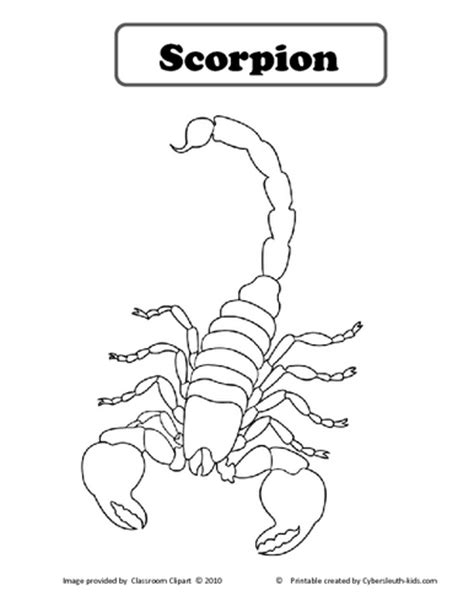 Drawing Scorpio 14610 Animals Printable Coloring Pages