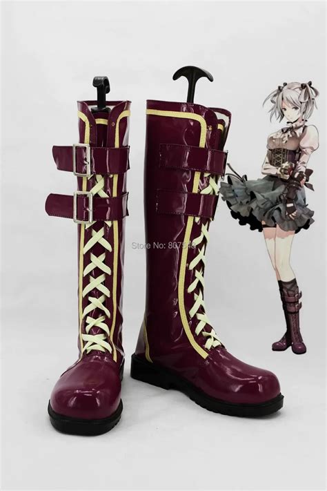 Anime God Eater Cosplay Women Boots Girls Shoes Custom Knee Length Club