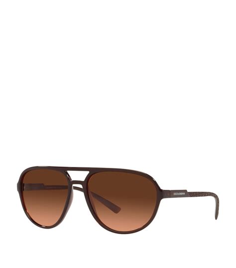 Dolce And Gabbana Dg Pattern Pilot Sunglasses Harrods Au