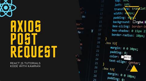 React Js Tutorial Post Request Using Axios Youtube