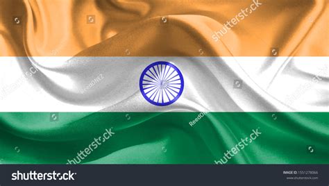 India Flag Flag Indian Waving Mumbai Stock Illustration 1551278066