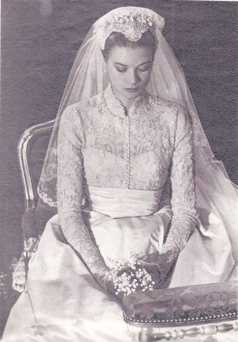 Princess Grace On Her Wedding Day April 19 1956 Grace Kelly Wedding
