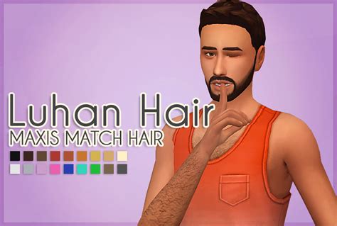 Meyokisims Luhan Hair The Sims 4 Maxis Match Hair Maxis Match