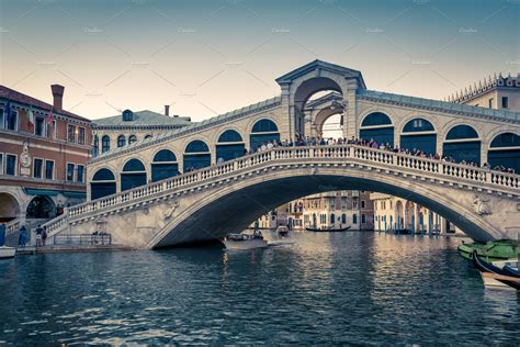 Rialto Bridge In Venice Stock Photo Containing Ancient And Architecture