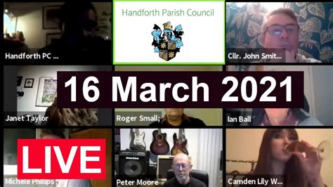🔴 Live Handforth Parish Council Finance And Planning Meeting 16 March 2021 Youtube