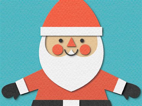 Crafty Santa Paper Cut By Zara Picken On Dribbble