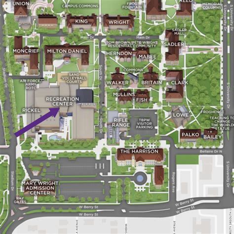 Campus Recreation And Wellness Promotion Maps And Parking