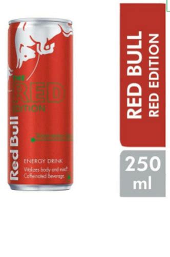 Packaging Size 250 Ml Red Bull Red Edition Watermelon Flavour Energy Alcohol Content 6 At