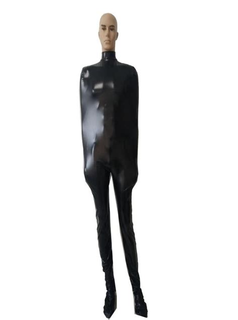 costumes pour hommes costs sexy noir brillant métallique spandex zentai costume adulte cosplay