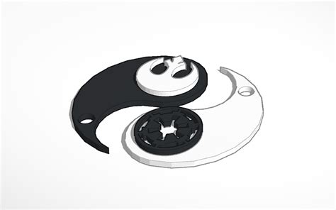 3d Design Star Wars Ying And Yang Tinkercad