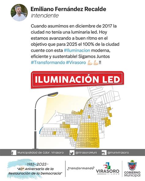 Iluminación Led En Los Barrios Municipalidad De Gdor Virasoro