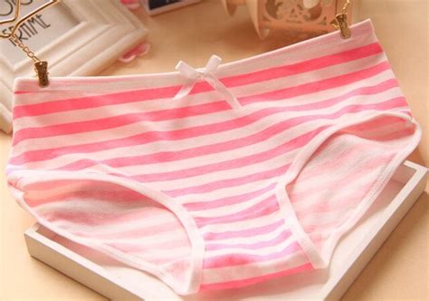 La Maxpa Girl Series Cotton Stripe Cute Pink Underwear Underwear