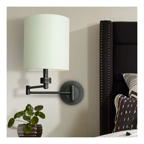 House Of Troy Ribbed Oil Rubbed Bronze Swing Arm Wall Lamp 8m175