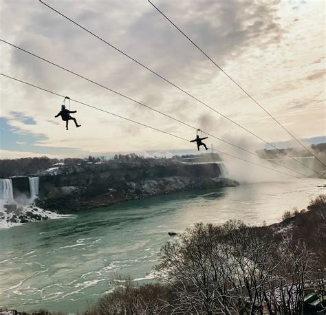 Zipline To The Falls Wildplay Niagara Falls Ontario Canada