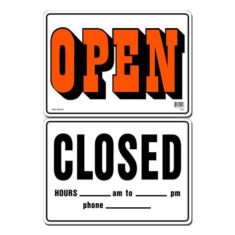 Lynch Sign 14 In X 10 In Openclosed Sign Printed On
