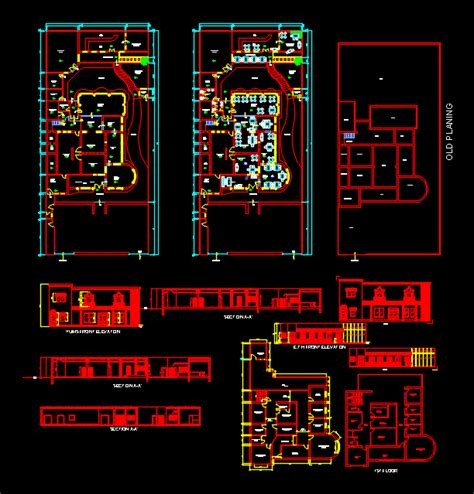 Restaurants Dwg Section For Autocad Designs Cad
