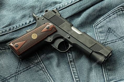 Imágenes Pistolas 45 Revolver Pistola Semiautomática — Foto De Stock