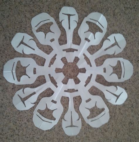Poor Md Star Wars Paper Snowflake Instructions