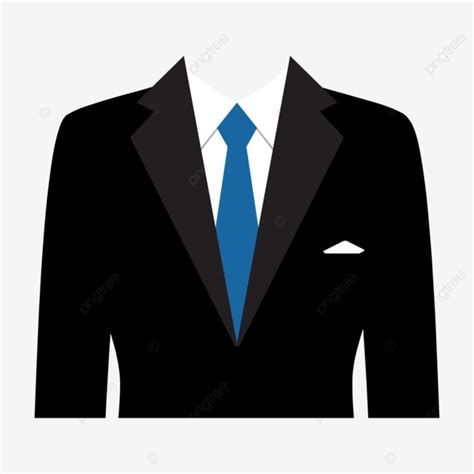 Traje Negro Con Corbata Azul Ilustraci N Del Vector Off