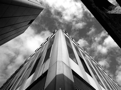 Architecture Black And White Building Business City Downtown