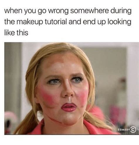 When You Go Wrong Somewhere During The Makeup Tutorial And End Up