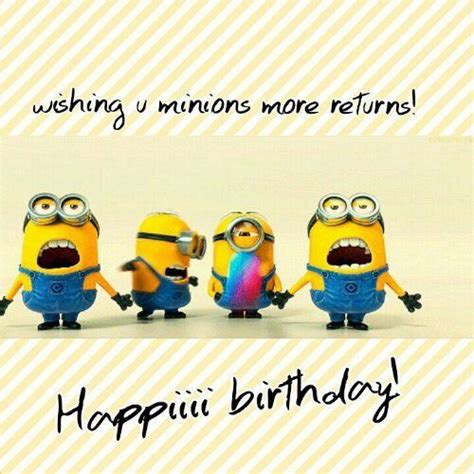 25 Funny Minions Happy Birthday Quotes Minions Joyeux Anniversaire