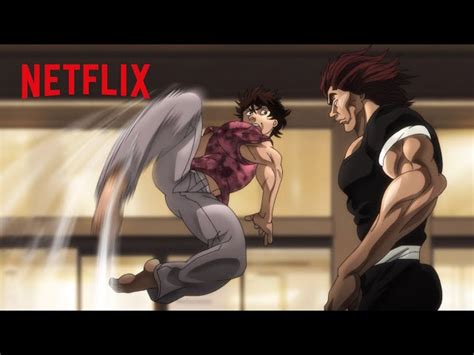 Yujiro Blocks Bakis Every Move Baki Hanma Season The Father VS Son Saga Clip Netflix