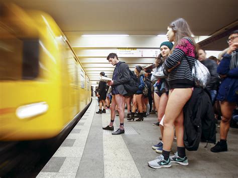 Prague No Pants Subway Ride Legs Bared Around The World