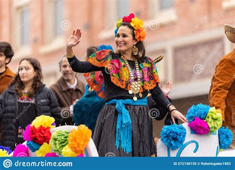 Charro Days Grande Desfile Internacional Imagem Editorial Imagem De