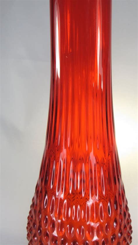 Fenton Vase Swung Tall Stretch Glass Amberina Red Etsy Glass My Xxx Hot Girl