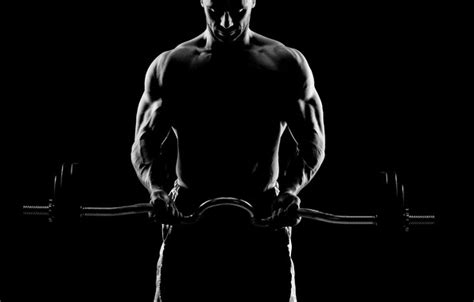 Wallpaper Shadow Figure Iron Muscle Muscle Rod Background Black